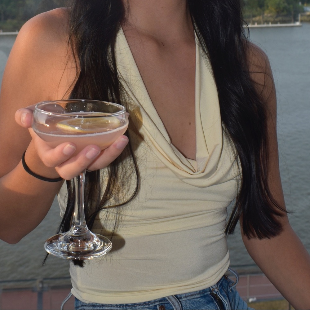 Urban Outfitters Cream Halter Top